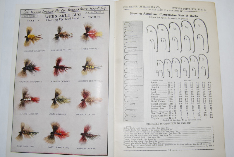 Collection De Mouches De Pêche Vintage Weber Lifelike - Années 1940 - Original